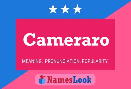 Cameraro Name Poster