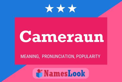 Cameraun Name Poster