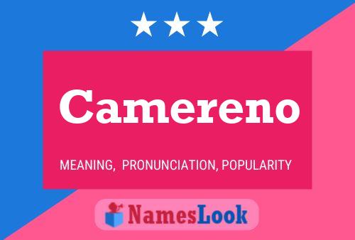 Camereno Name Poster