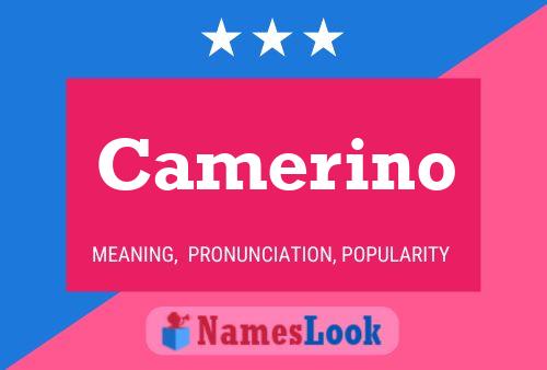 Camerino Name Poster