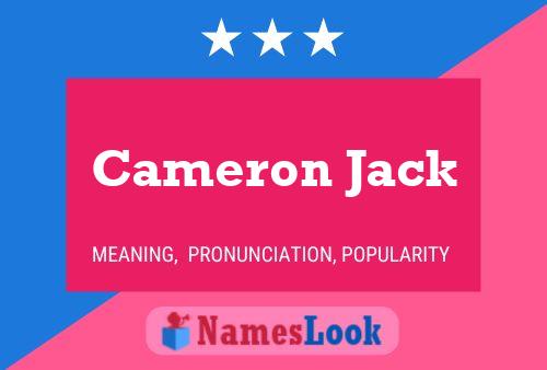 Cameron Jack Name Poster