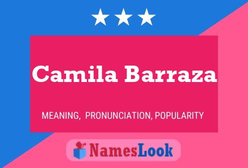 Camila Barraza Name Poster