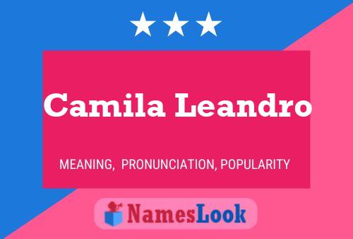 Camila Leandro Name Poster