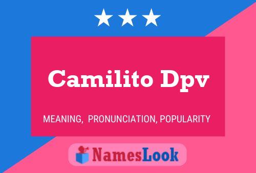 Camilito Dpv Name Poster