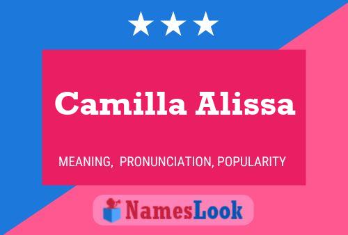 Camilla Alissa Name Poster