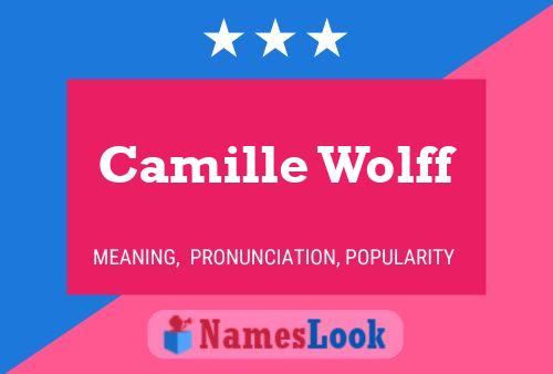 Camille Wolff Name Poster