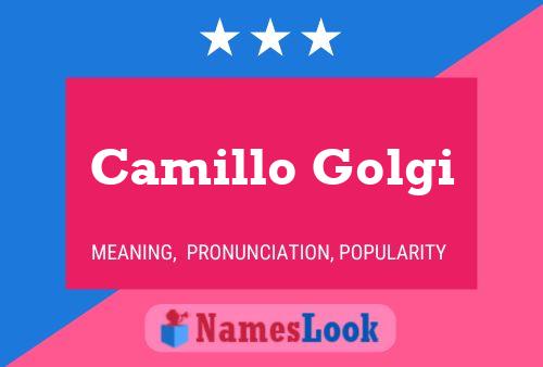 Camillo Golgi Name Poster