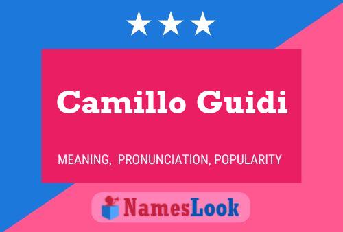 Camillo Guidi Name Poster