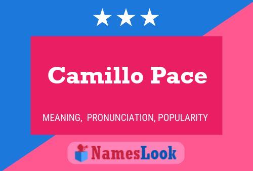 Camillo Pace Name Poster