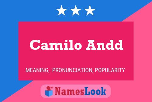 Camilo Andd Name Poster