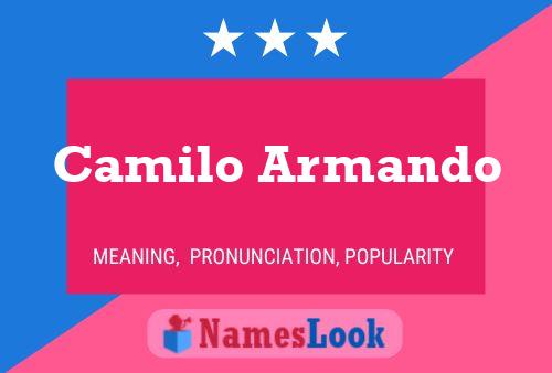 Camilo Armando Name Poster