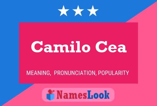 Camilo Cea Name Poster