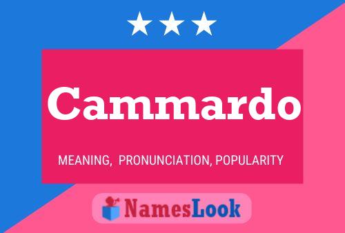 Cammardo Name Poster