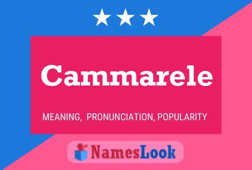 Cammarele Name Poster