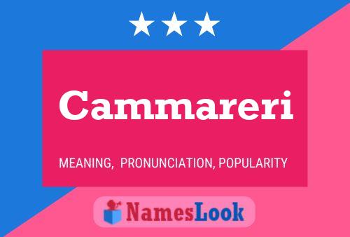 Cammareri Name Poster