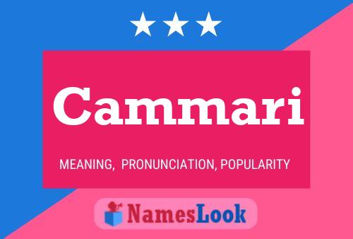 Cammari Name Poster