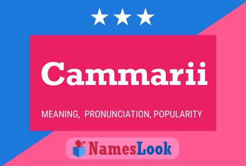 Cammarii Name Poster