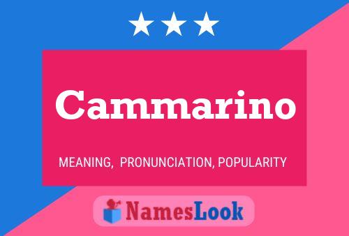 Cammarino Name Poster