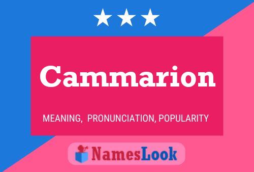 Cammarion Name Poster