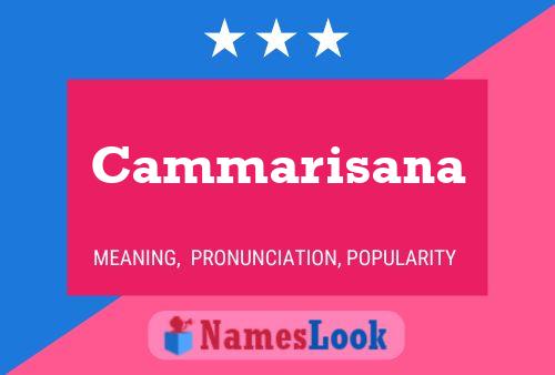 Cammarisana Name Poster