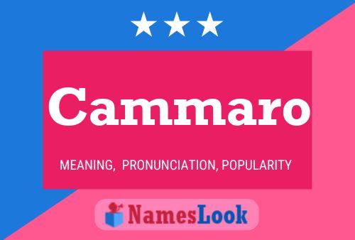 Cammaro Name Poster