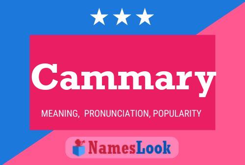 Cammary Name Poster