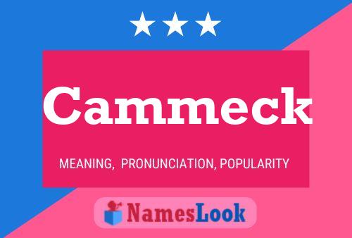 Cammeck Name Poster