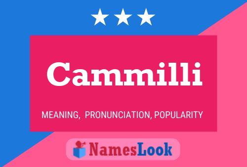 Cammilli Name Poster