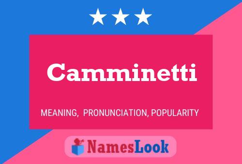 Camminetti Name Poster