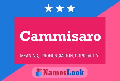 Cammisaro Name Poster