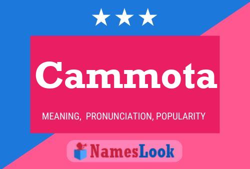 Cammota Name Poster