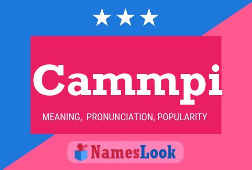 Cammpi Name Poster