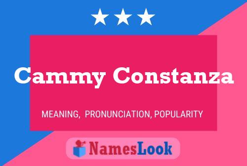 Cammy Constanza Name Poster