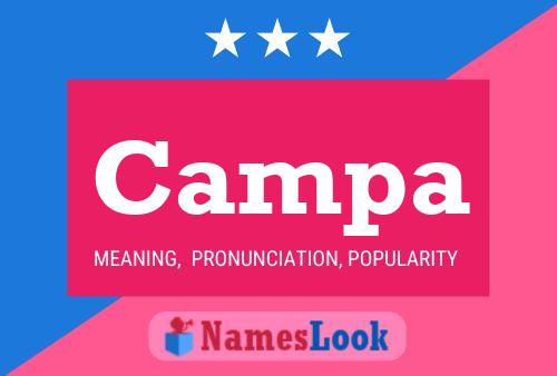 Campa Name Poster