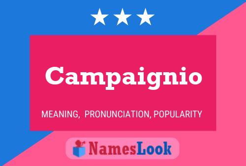 Campaignio Name Poster