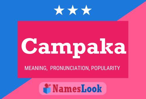 Campaka Name Poster