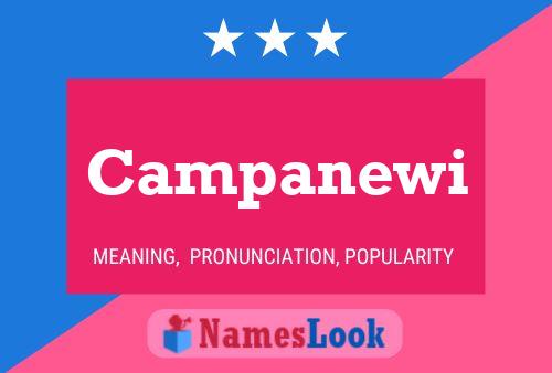 Campanewi Name Poster