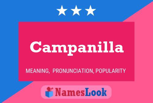 Campanilla Name Poster