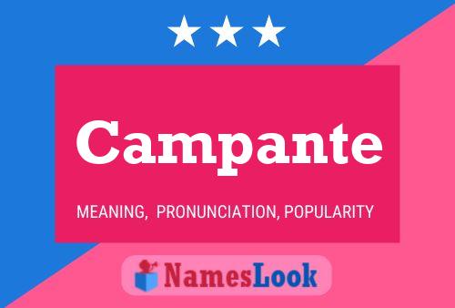 Campante Name Poster