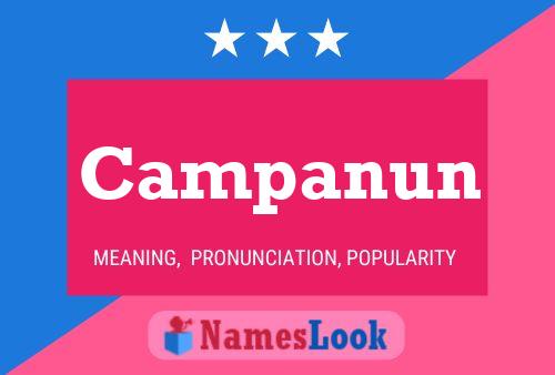 Campanun Name Poster