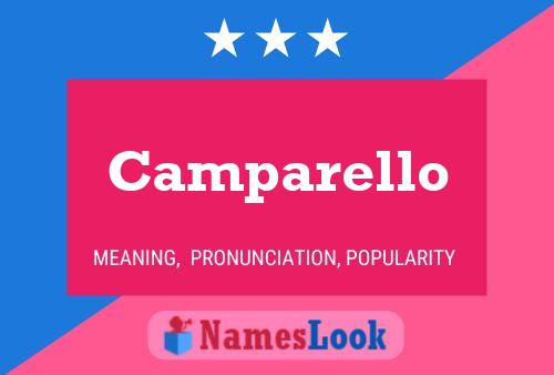 Camparello Name Poster