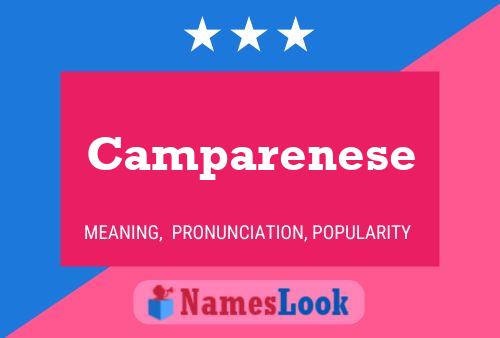 Camparenese Name Poster