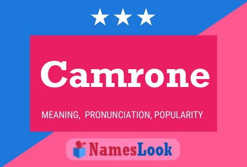 Camrone Name Poster