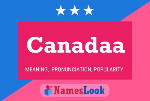 Canadaa Name Poster