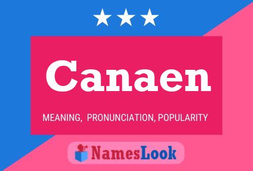 Canaen Name Poster