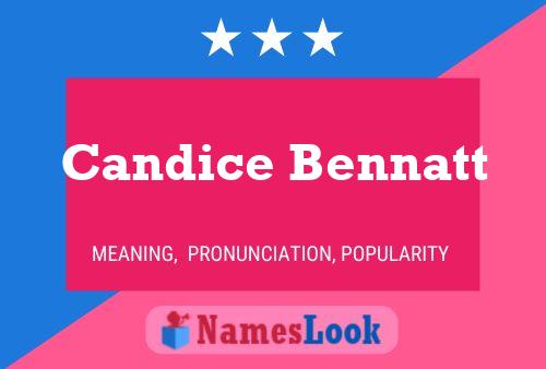 Candice Bennatt Name Poster