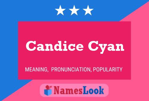 Candice Cyan Name Poster