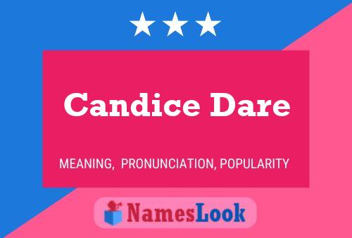 Candice Dare Name Poster