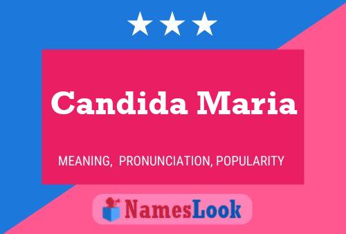 Candida Maria Name Poster