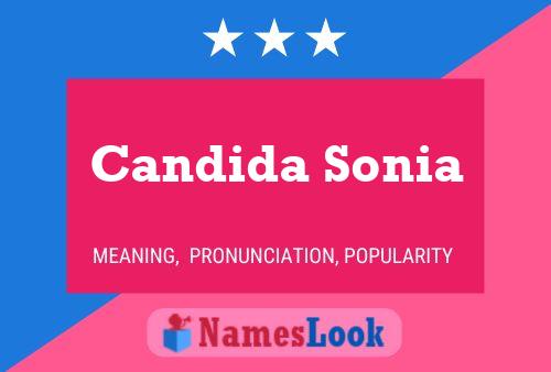 Candida Sonia Name Poster